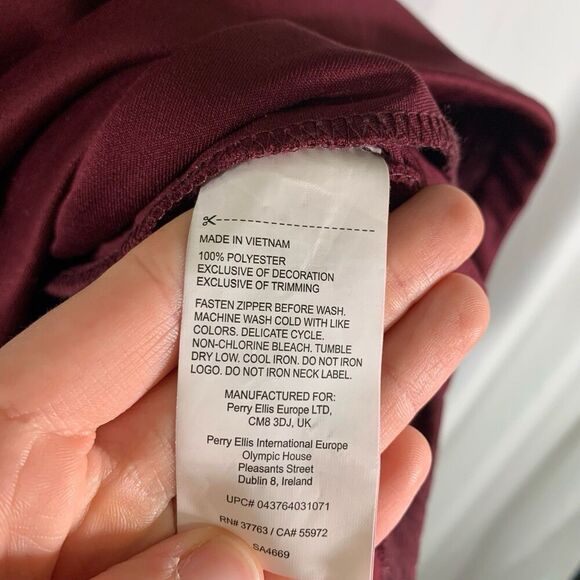 Callaway Golf Sweater Men's XL Red 1/4 Zip Pullover Zip Pocket Long Sleeve - Picture 6 of 8